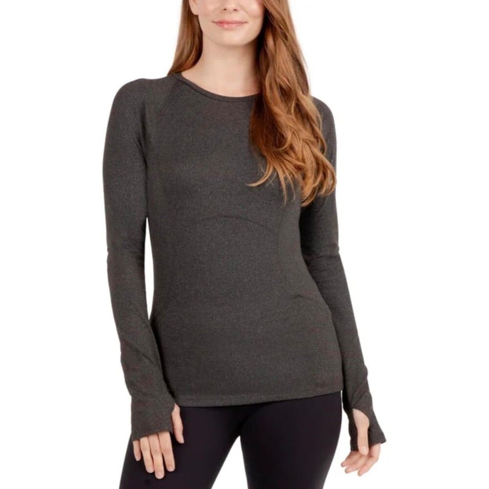 Spyder Active Top Women Size XL BLACK Long Sleeve Zipper Pocket Stretch NWT!!